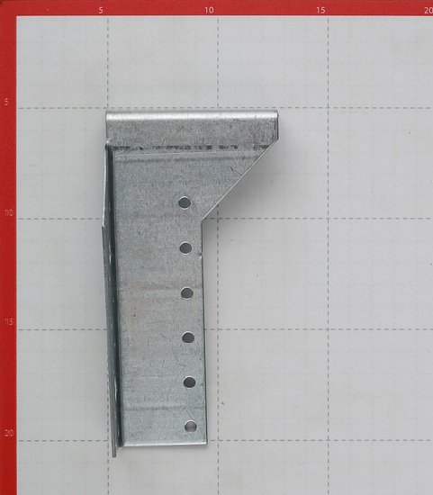 Опора балки правая оцинкованная 140х76х25х2 мм