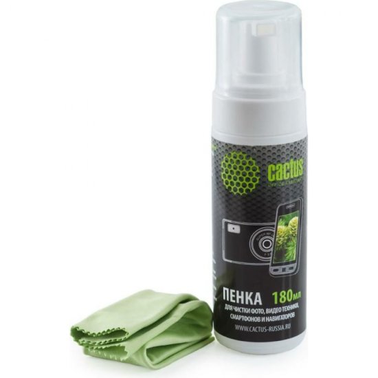 Чистящий набор для экранов и оптики Cactus 995378