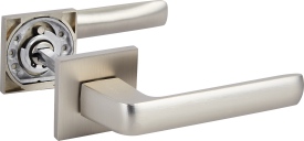 Дверные ручки Puerto Эспрессо без запирания цвет супер матовый никель