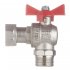 Кран шаровой латунный Valtec Base 3/4 ВР(г) х 3/4 НР(ш) бабочка с накидной гайкой угловой (VT.267.N.0505)