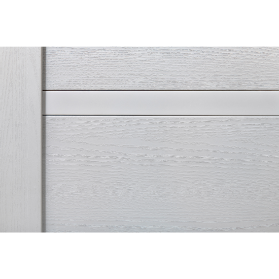 Дверь межкомнатная глухая Легда-28.1 60x200 см полипропилен цвет серое дерево с замком и петлями