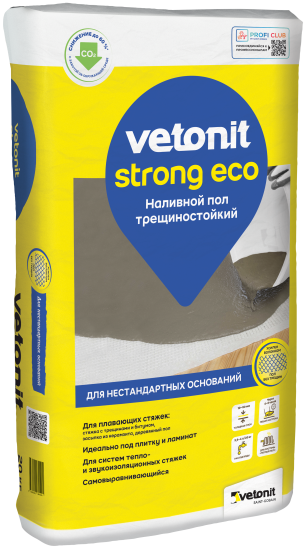 Наливной пол Vetonit Strong Eco 20 кг