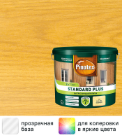 Антисептик Pinotex Standard Plus полуматовый прозрачный 2.5 л