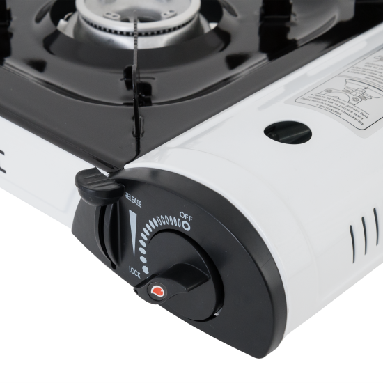 Плита газовая портативная TurboJet TJ300G-B, 1 конфорка, 34x28 см, цвет белый