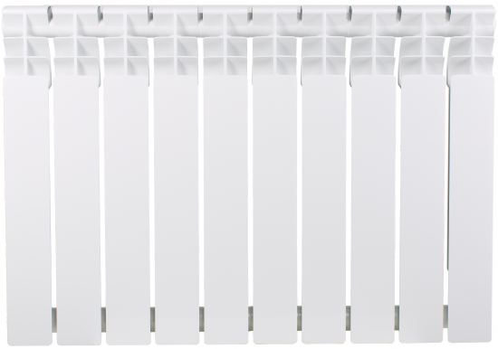 Радиатор секционный Equation Bimetal 500/80 10 секций боковое подключение биметалл белый
