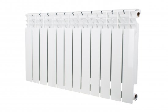 Радиатор секционный Equation Bimetal 500/80 12 секций боковое подключение биметалл белый