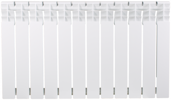 Радиатор секционный Equation Bimetal 500/80 12 секций боковое подключение биметалл белый