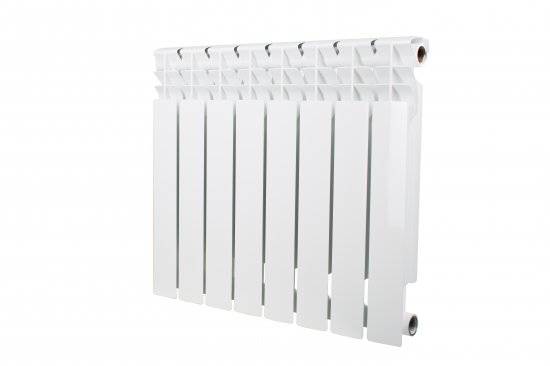 Радиатор секционный Equation Bimetal 500/80 8 секций боковое подключение биметалл белый