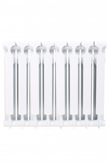 Радиатор секционный Equation Bimetal 500/80 8 секций боковое подключение биметалл белый