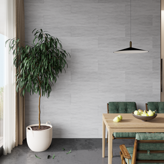 Стеновая панель ПВХ Artens Флоэма серая 1200x250x10 мм 1.2 м² 4шт