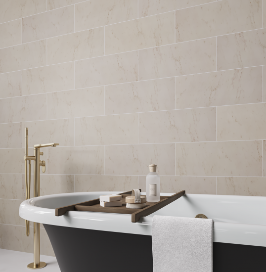 Стеновая панель ПВХ Artens Каррара 1200x250x10 мм 1.2 м² 4шт