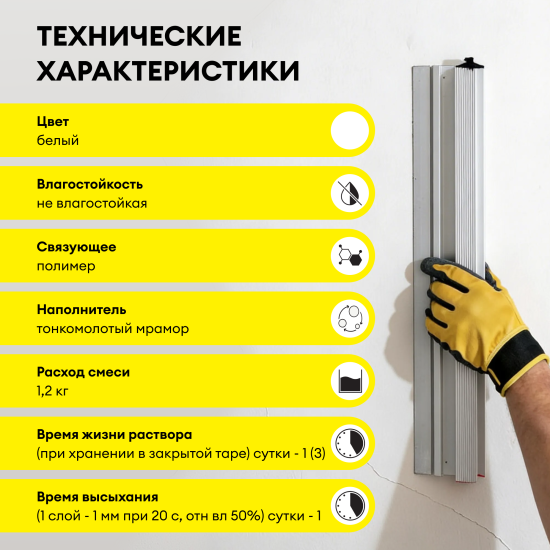 Шпаклёвка полимерная финишная Vetonit LR+ 20 кг