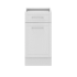 Кухонный шкаф напольный с ящиком Агидель 40x82.5x58 см МДФ цвет белый