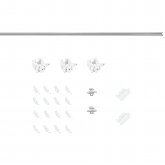 Карниз однорядный Arttex Facile 160 см алюминий цвет белый