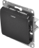 Переключатель встраиваемый Systeme Electric Glossa 1 клавиша цвет антрацит