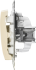 Переключатель встраиваемый Systeme Electric Glossa 1 клавиша цвет бежевый