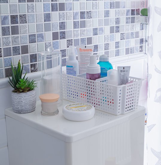 Органайзер для ванной Лофт цвет белый