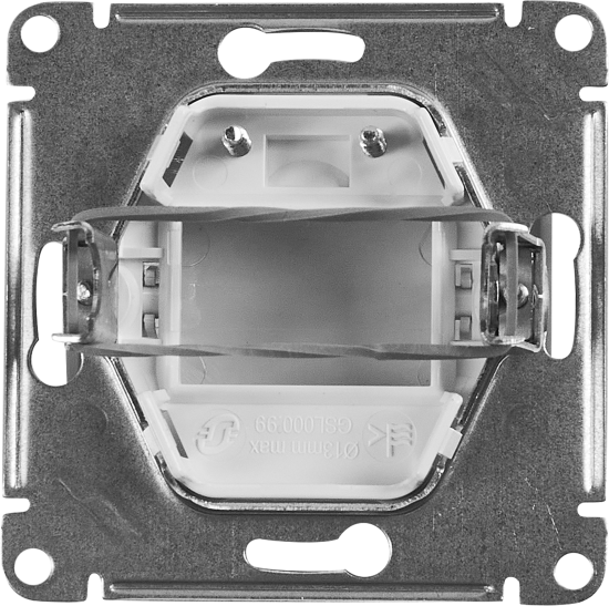Вывод кабеля Systeme Electric Glossa цвет белый