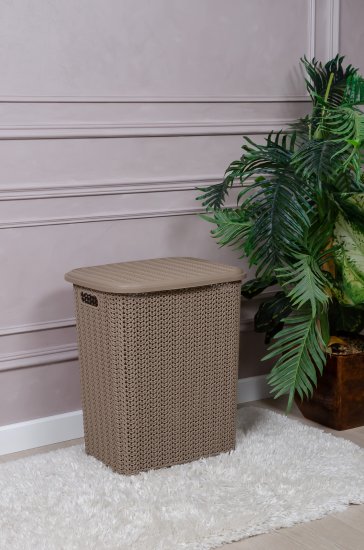 Корзина для белья Виолет Вязь цвет шоколад