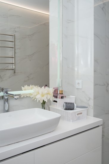 Корзинка Violet Вязь 23.5x17.3x10.6 см прямоугольная цвет белый