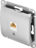 Розетка компьютерная встраиваемая Systeme Electric Glossa RJ45 UTP cat 5e цвет алюминий