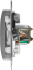 Розетка компьютерная встраиваемая Systeme Electric Glossa RJ45 UTP cat 5e цвет алюминий