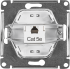 Розетка компьютерная встраиваемая Systeme Electric Glossa RJ45 UTP cat 5e цвет алюминий