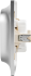 Розетка двойная встраиваемая Systeme Electric Glossa с заземлением со шторками в сборе цвет алюминий