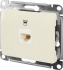Розетка компьютерная встраиваемая Systeme Electric Glossa RJ45 UTP cat 5e цвет бежевый