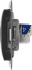 Розетка двойная компьютерная встраиваемая Systeme Electric Glossa RJ45 UTP cat 5e цвет антрацит