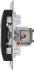 Розетка компьютерная встраиваемая Systeme Electric Glossa RJ45 UTP cat 5e цвет антрацит