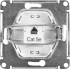 Розетка компьютерная встраиваемая Systeme Electric Glossa RJ45 UTP cat 5e цвет антрацит
