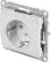 Розетка встраиваемая Systeme Electric Glossa с заземлением цвет белый