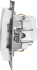 Розетка встраиваемая Systeme Electric Glossa с заземлением цвет белый