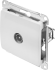 Коннектор ТВ встраиваемый Systeme Electric Glossa цвет белый