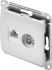 Розетка двойная компьютерная встраиваемая Systeme Electric Glossa RJ45 UTP cat 5e цвет белый