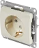 Розетка встраиваемая Systeme Electric Glossa с заземлением цвет бежевый