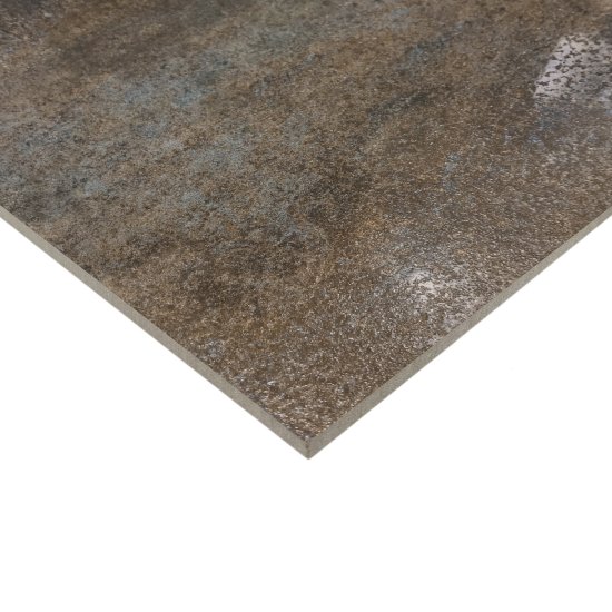 Керамогранит Alma Ceramica Oxide 60x60 см 1.8 м² матовый цвет бирюзово-коричневый