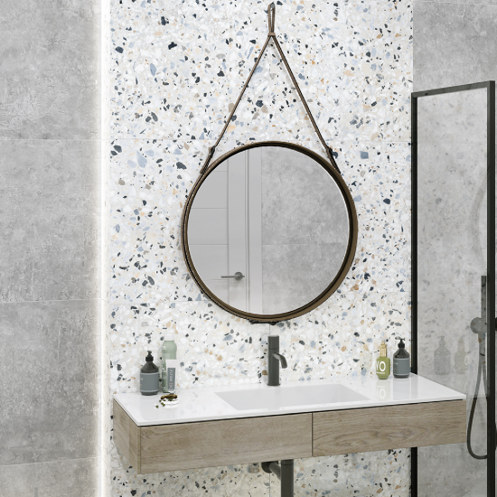 Керамогранит Alma Ceramica Terrazzo 57x57 см 1.62 м² лаппатированный цвет разноцветный