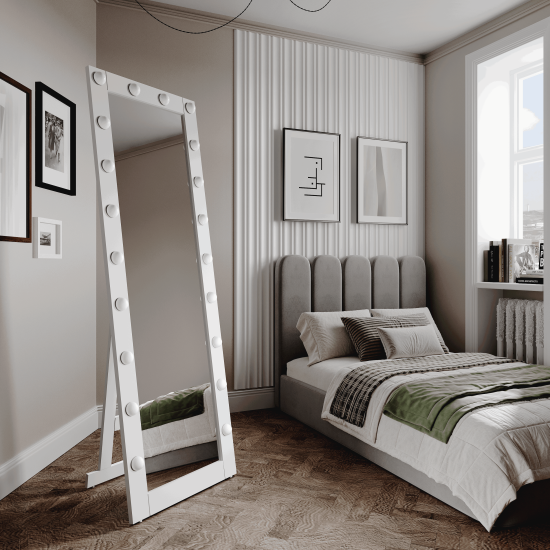 Зеркало гримерное Inspire Тибет прямоугольное 60x175 см цвет белый