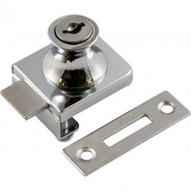 Мебельный замок для стеклянных дверей НОРА-М 6407