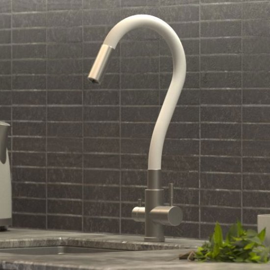 Смеситель кухонный Osgard общая высота 45.2 см цвет белый