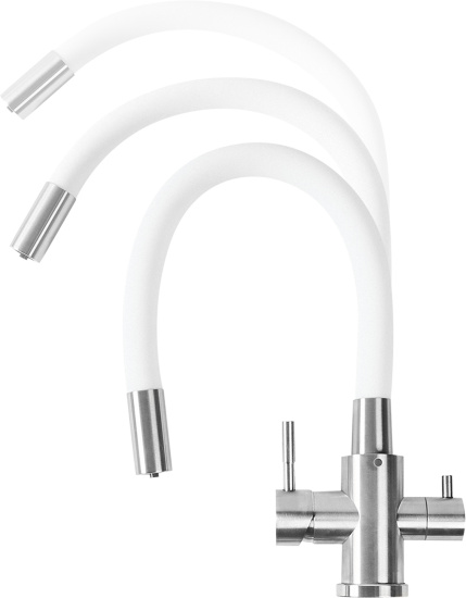 Смеситель кухонный Osgard общая высота 45.2 см цвет белый