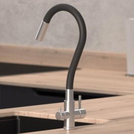 Смеситель кухонный Osgard общая высота 45.2 см цвет черный