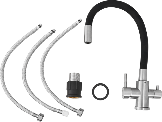 Смеситель кухонный Osgard общая высота 45.2 см цвет черный