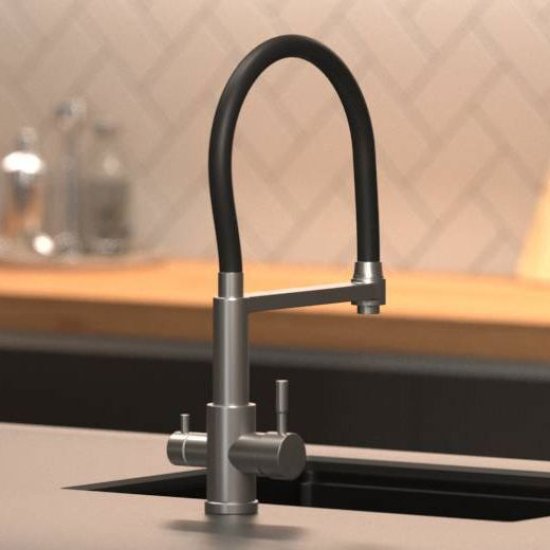 Смеситель кухонный Osgard общая высота 44 см цвет черный