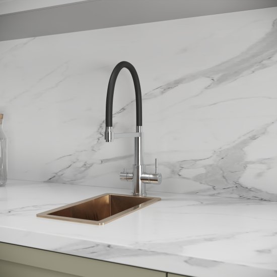 Смеситель кухонный Osgard общая высота 44 см цвет черный