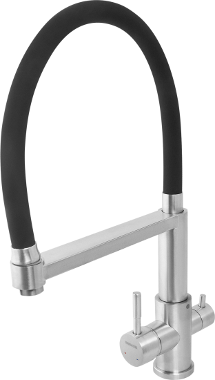 Смеситель кухонный Osgard общая высота 44 см цвет черный