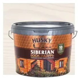 Воск-лазурь Husky Siberian полуматовый белый 9