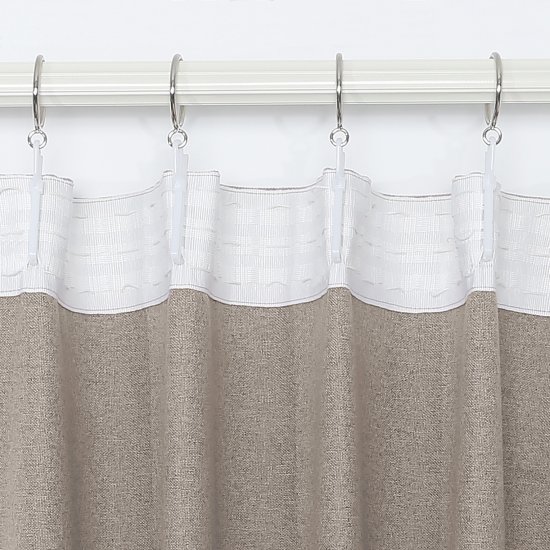 Штора на ленте блэкаут Cashmere 200x300 см цвет коричневый